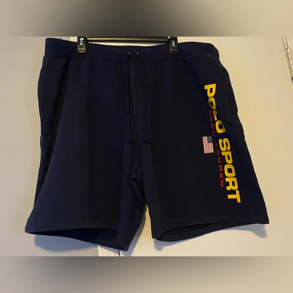Polo Sports, Ralph Lauren Navy Blue Shorts Size 2XB